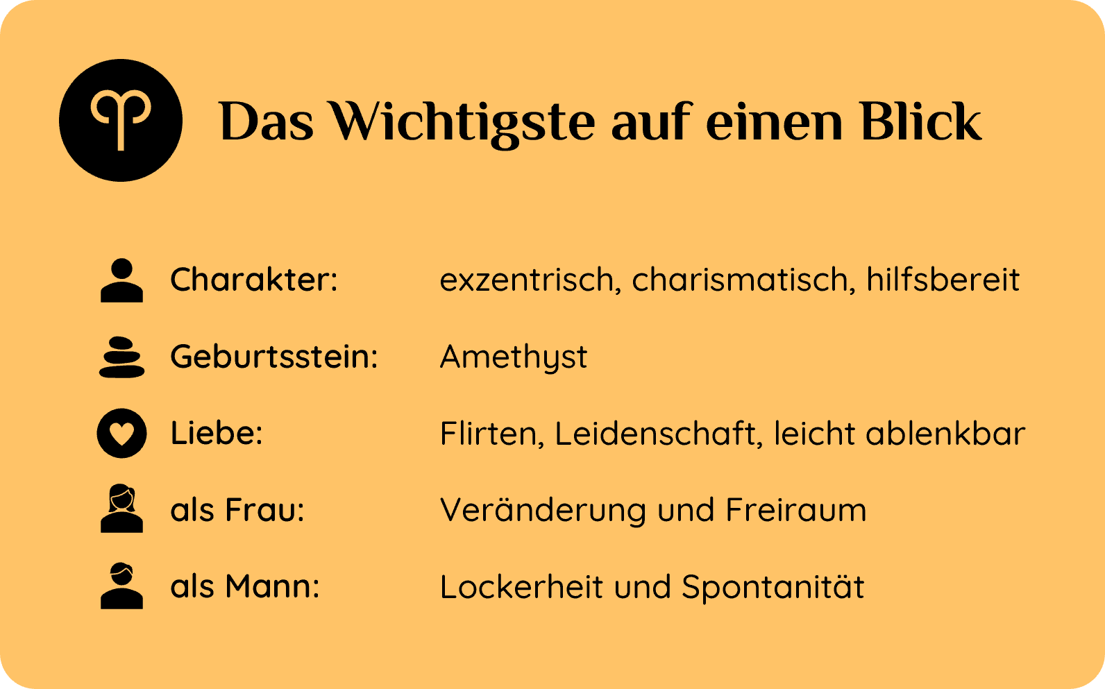 Überblick Widder