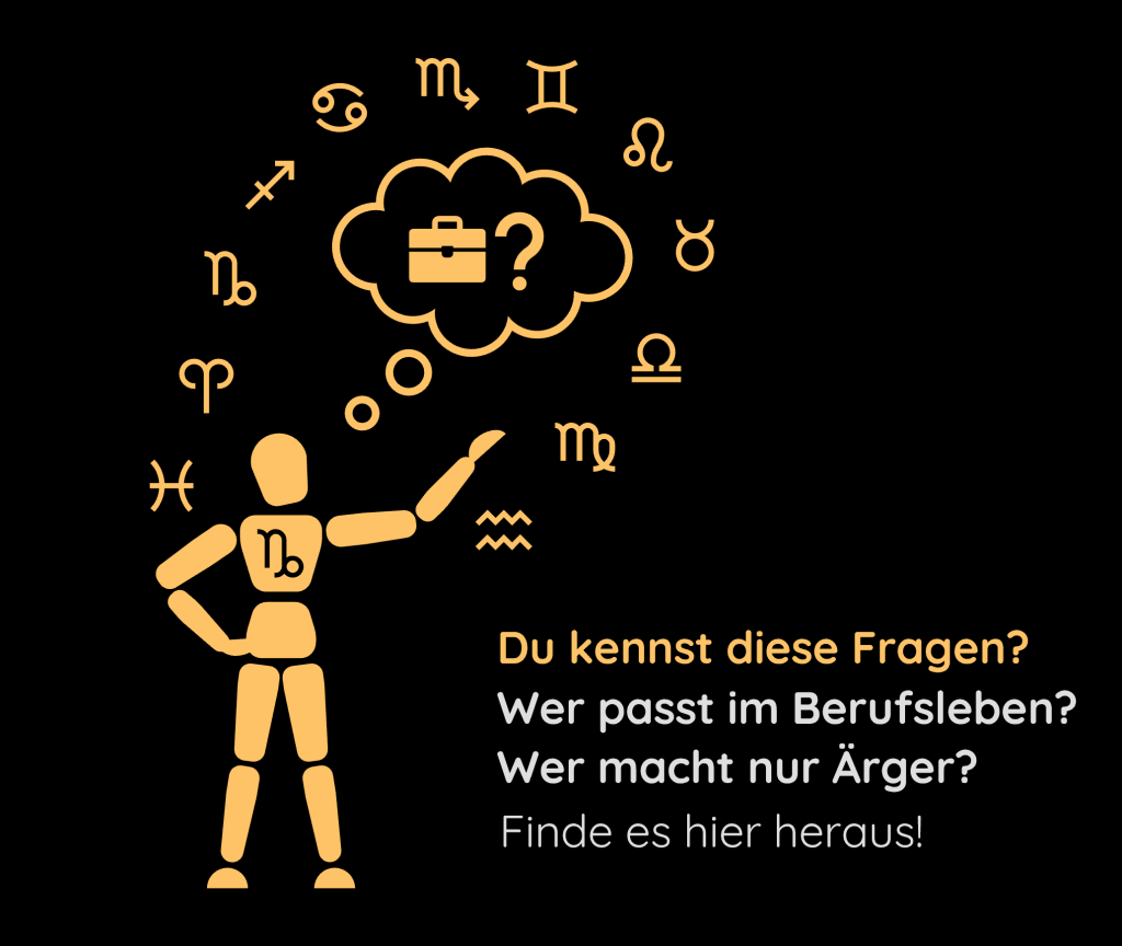 Sternzeichen-Kompatibilitätscheck im Beruf für den Steinbock