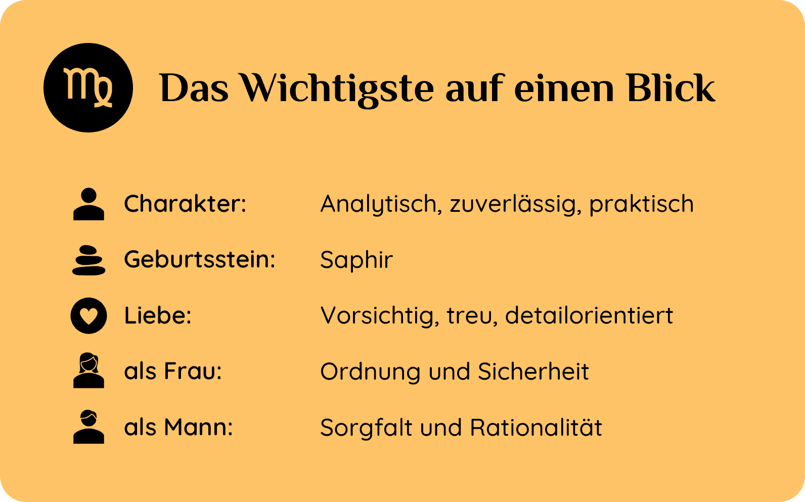 Sternzeichen Jungfrau – Charaktereigenschaften, Geburtsstein, Liebe und typische Merkmale für Frauen und Männer.