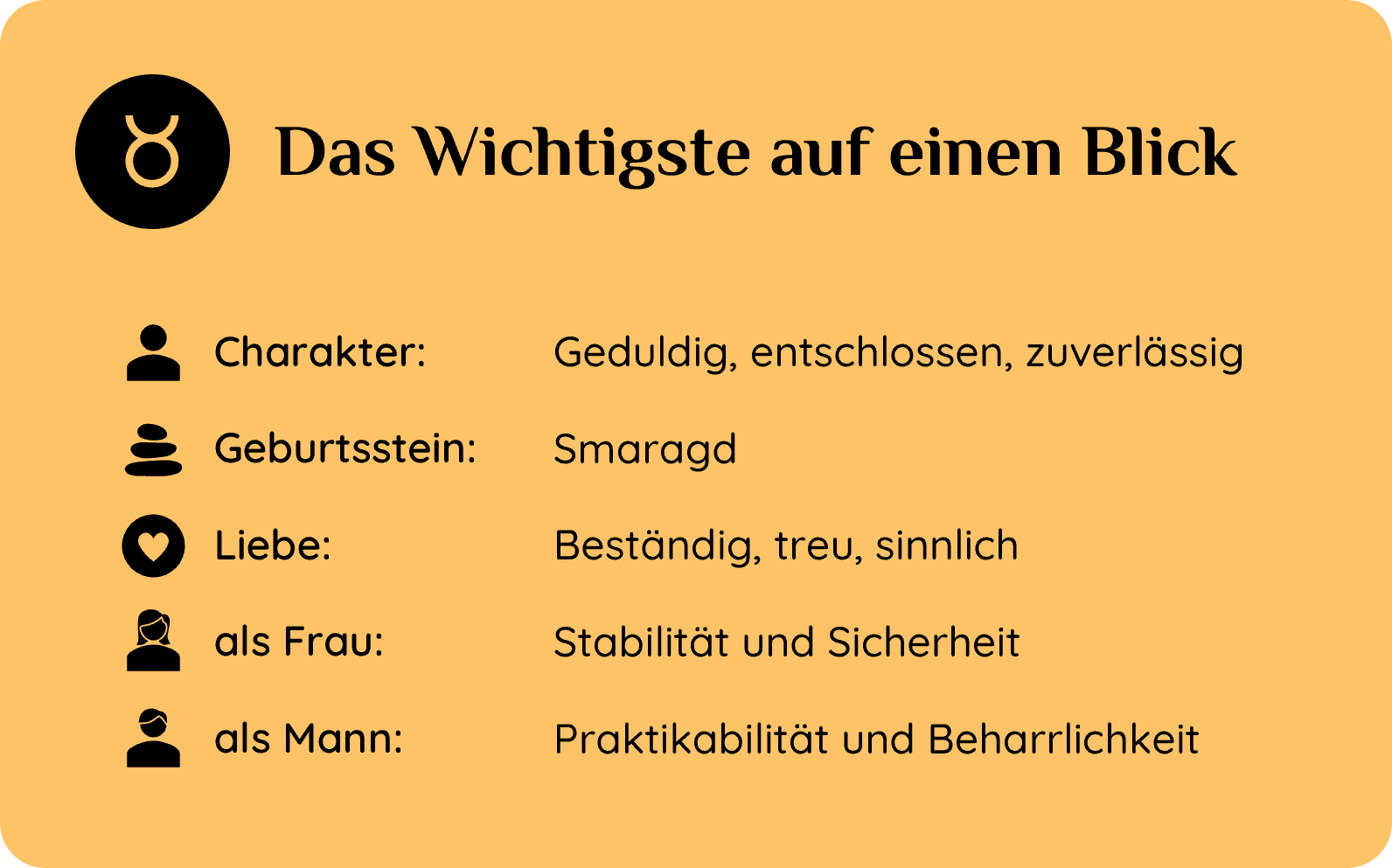 Sternzeichen Stier – Charakter, Geburtsstein, Liebe und typische Merkmale für Frauen und Männer.