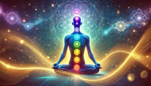 „Die Rolle der Chakren“. Es strahlt Harmonie, Energie und spirituelles Gleichgewicht aus.